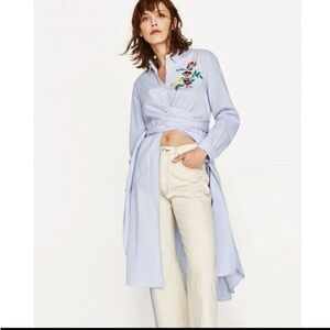 Zara Basic Light Blue  M
